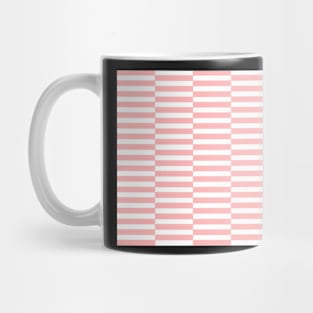 Strips - pink and white. Mug